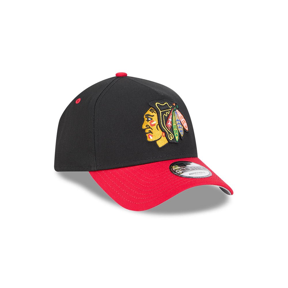 Chicago Blackhawks Hat - OTC 2-Tone 9Forty A-Frame NHL Snapback Cap - New Era